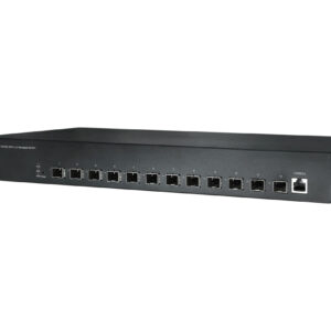 AETEK 12-Port SFP+ 10G Master Switch L2 PRO Core Aggregation for Campus CCTV