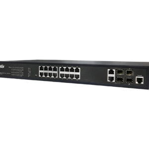 AETEK Indoor 16-Port Managed PoE Switch L2 PRO with VMS Integration