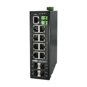 AETEK Industrial 8-Port Managed PoE Switch Telco Shelter and Smart City Aggregator