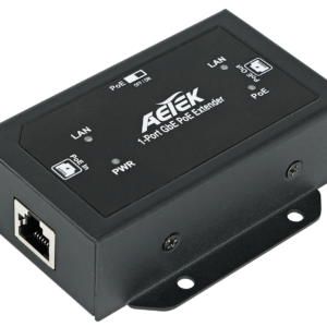 AETEK Indoor PoE Extender Single-Port bt PoE++ to Passive PoE Extension