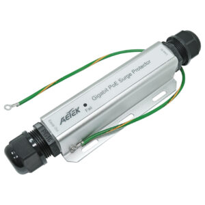 AETEK Outdoor PoE Surge Protector 10KA/20KV for Outdoor Camera Lines