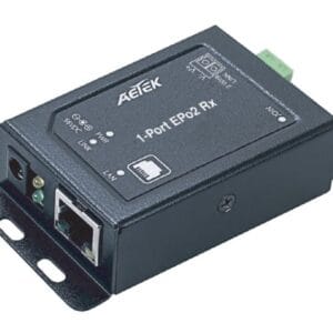AETEK 2E10-110-RX 1-Port EPo2 RX Adapter (2-Wire PoE Extender)