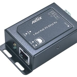 AETEK 2E11-110-RX 1-Port PoE PD EPo2 RX Adapter
