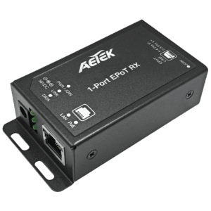 AETEK TE11-110-RX-V2 1-Port PoE PD EPoT RX Adapter