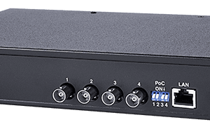 AETEK XC10-041-250 EPoC RX Switch, 4-Port BNC Coax + 1 GbE, 250W
