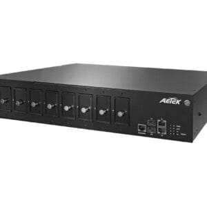 AETEK XC60-084-91-770 L2 PRO Long Reach EPoC Managed Switch, 8-Port BNC Coax + 2xGbE + 2xSFP, 770W