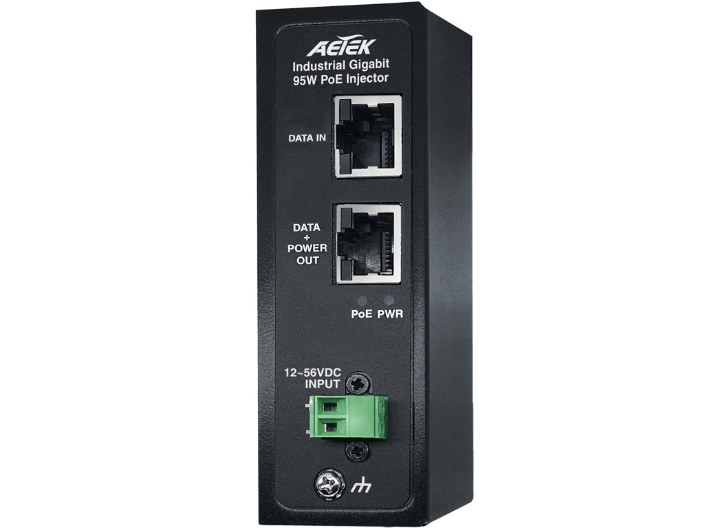 AETEK I69-206 - Industrial Gigabit 95W PoH PoE Injector 12-56VDC
