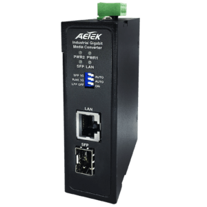 AETEK M30-011-01 Industrial Gigabit Media Converter (1x GbE + 1x GbE SFP)