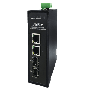 AETEK M30-022-01 Industrial Gigabit Media Converter (2x GbE + 2x GbE SFP)