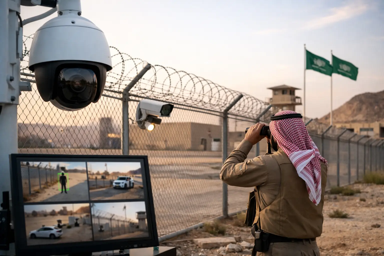 AI Video Analytics Perimeter Detection Saudi Sites