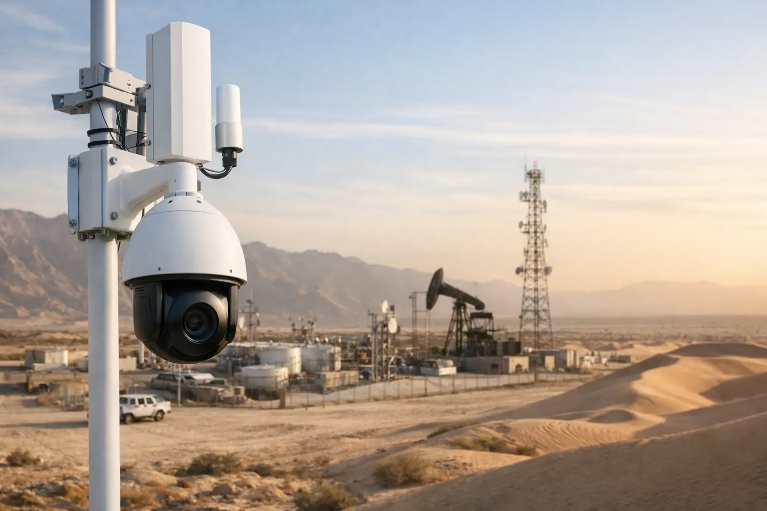 Milesight 5G Camera Remote Site Surveillance Saudi Arabia