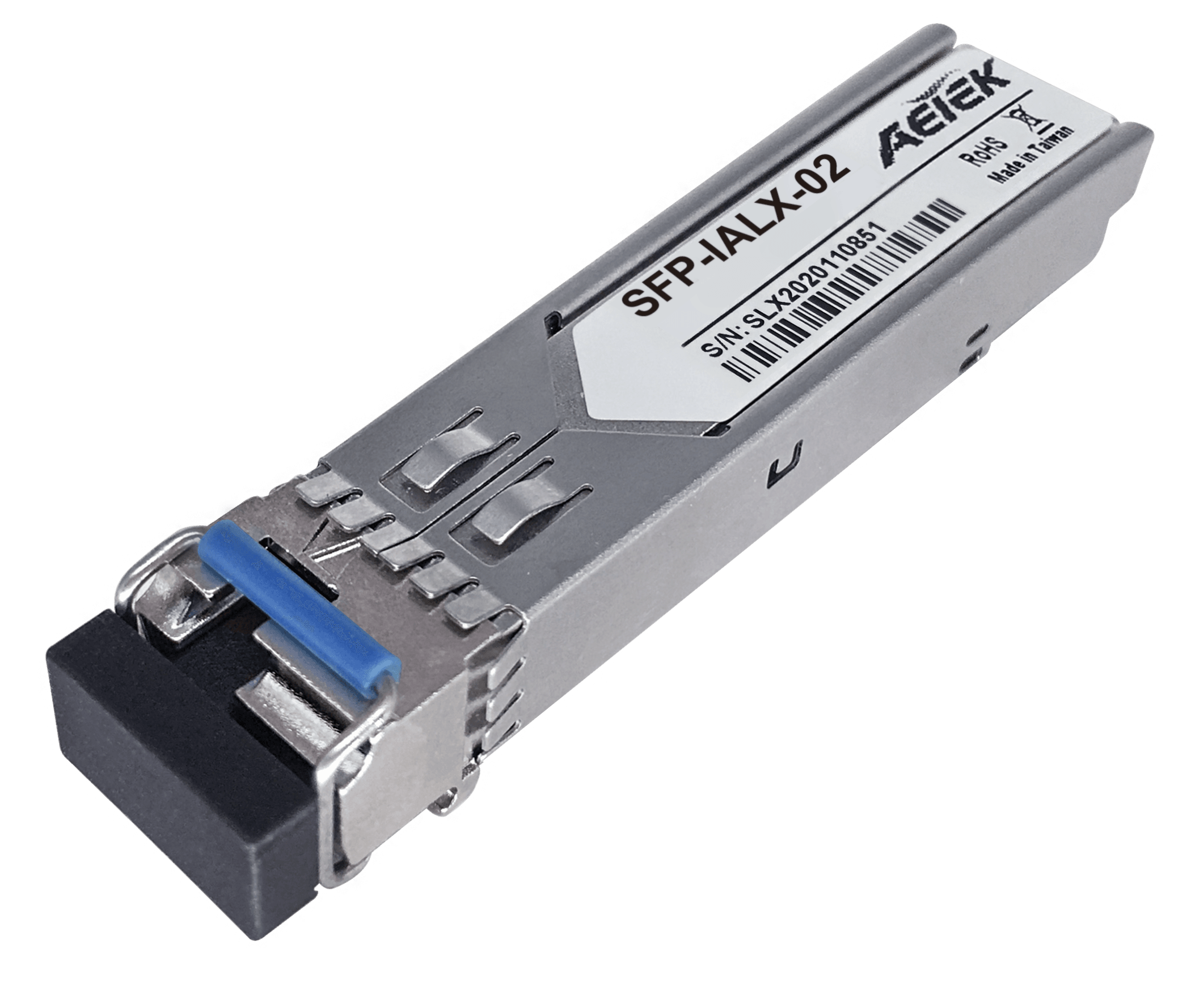 AETEK SFP-IALX-02 - AETEK SFP 1.25G SFP, MMF Bi-Di, TX:1310nm/RX:1550nm, 2KM, Industrial-grade