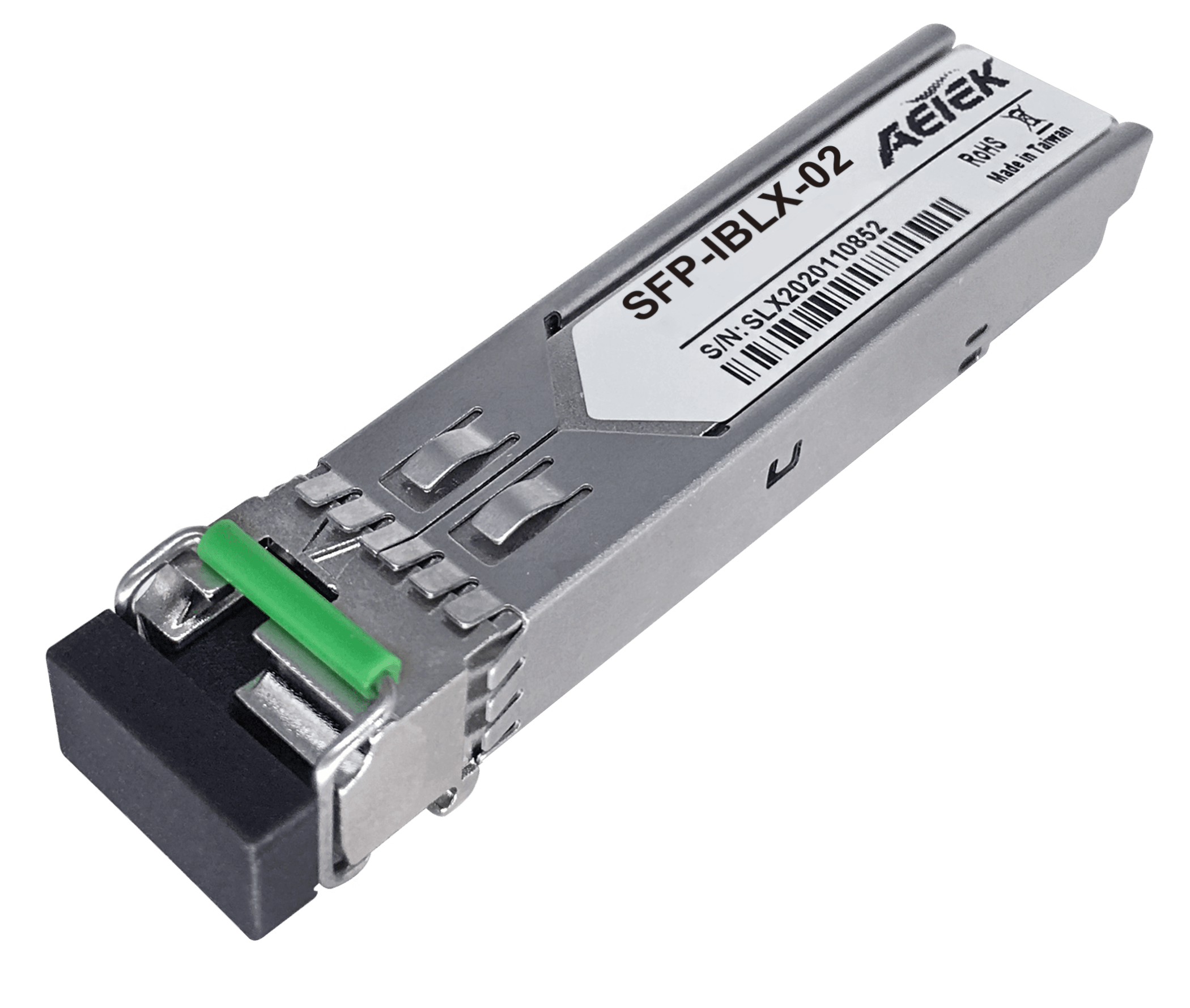 AETEK SFP-IBLX-02 - AETEK SFP 1.25G SFP, MMF Bi-Di, TX:1550nm/RX:1310nm, 2KM, Industrial-grade