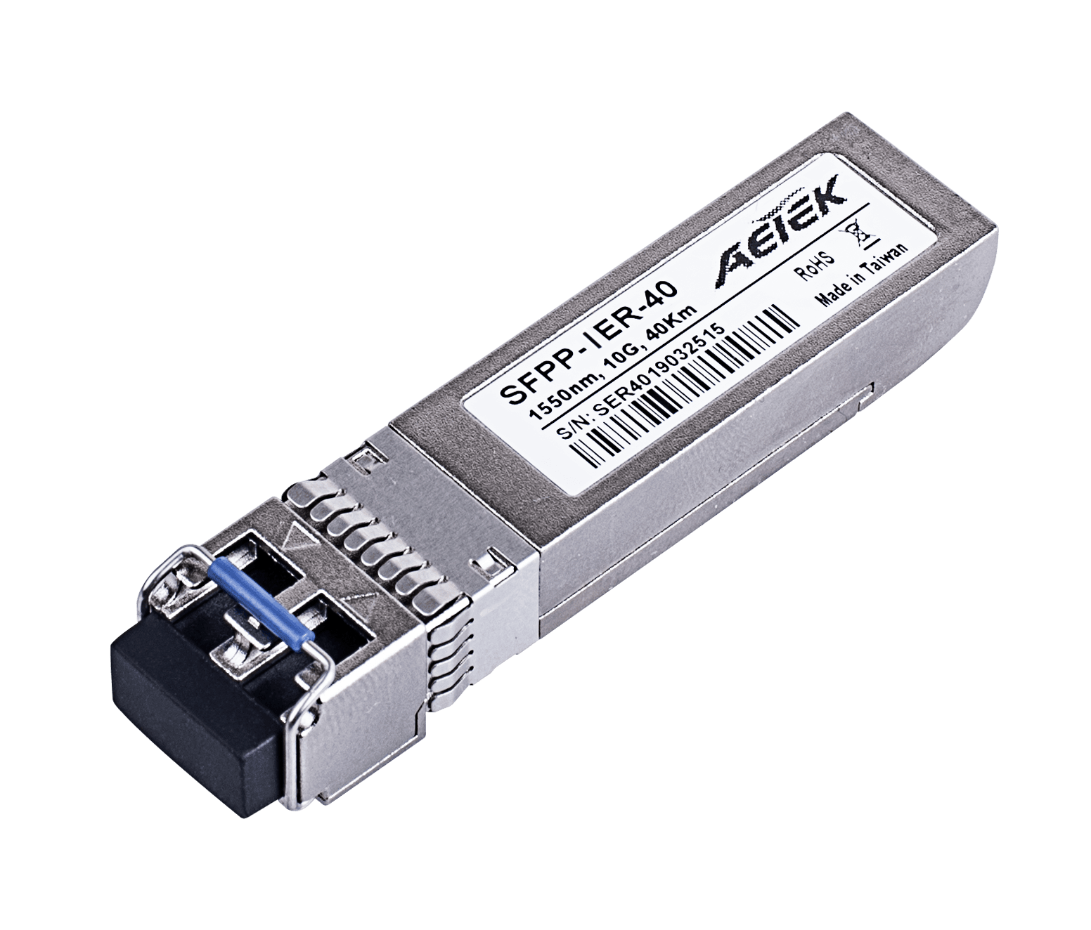 AETEK SFPP-IER-40 - AETEK SFP 10G SFP+, SMF, 1310nm, 40KM, Extended Reach, Industrial-grade