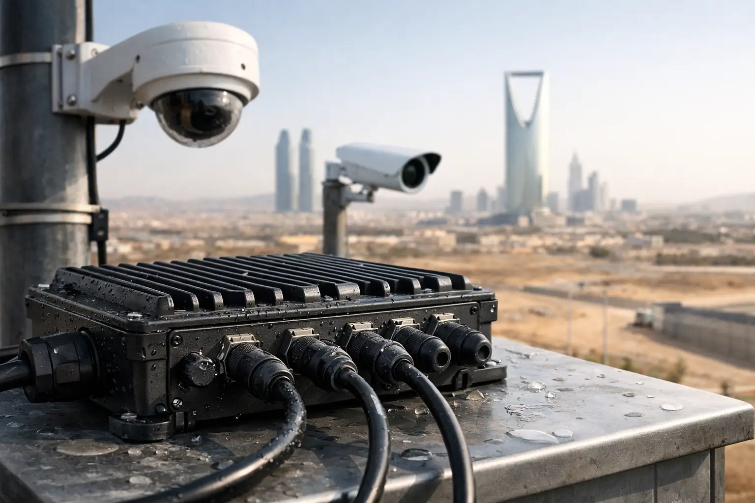 AETEK Industrial PoE Switch IP67 for KSA Surveillance
