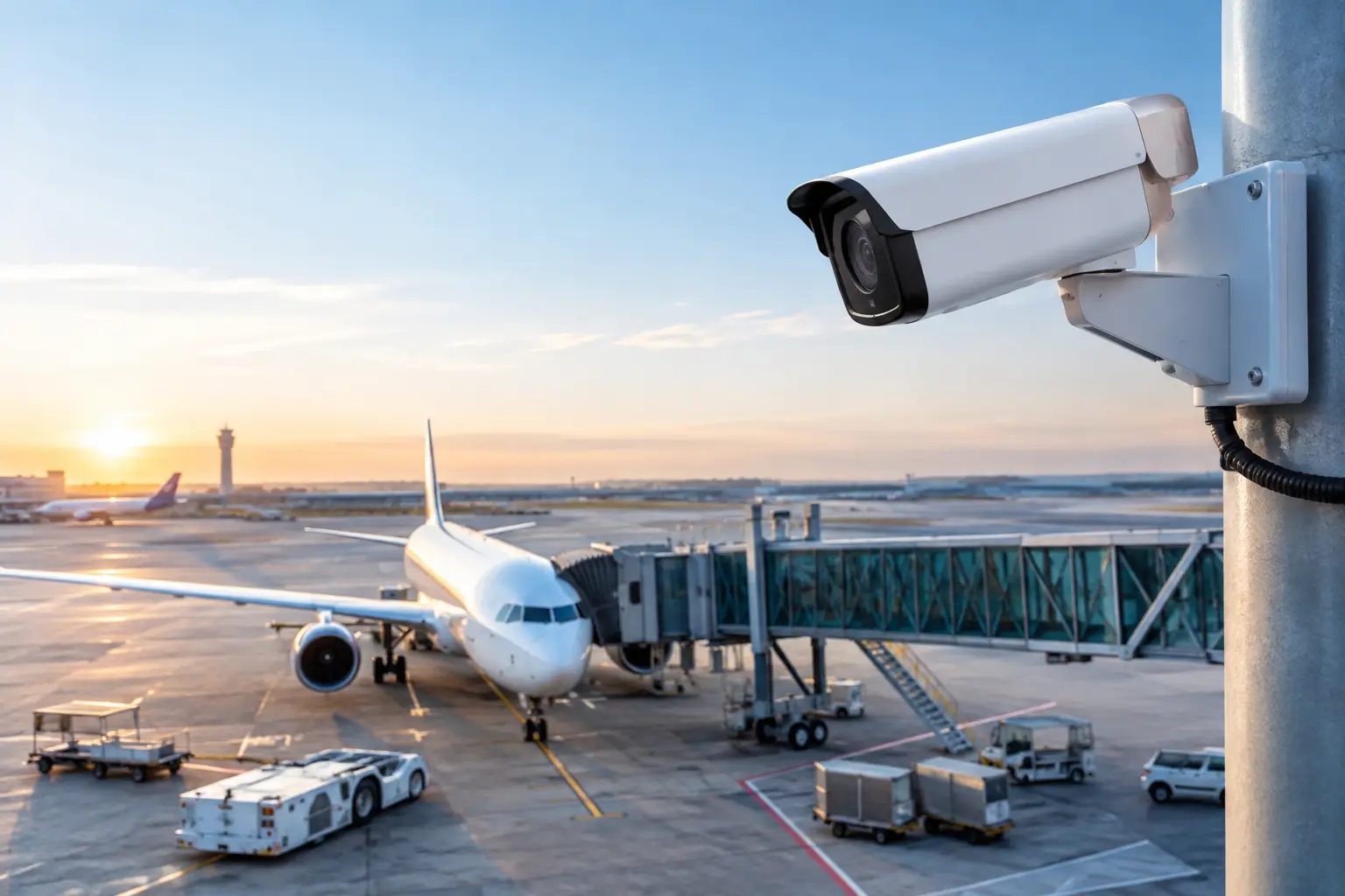 أفضل كاميرات Milesight لساحات وقوف الطائرات