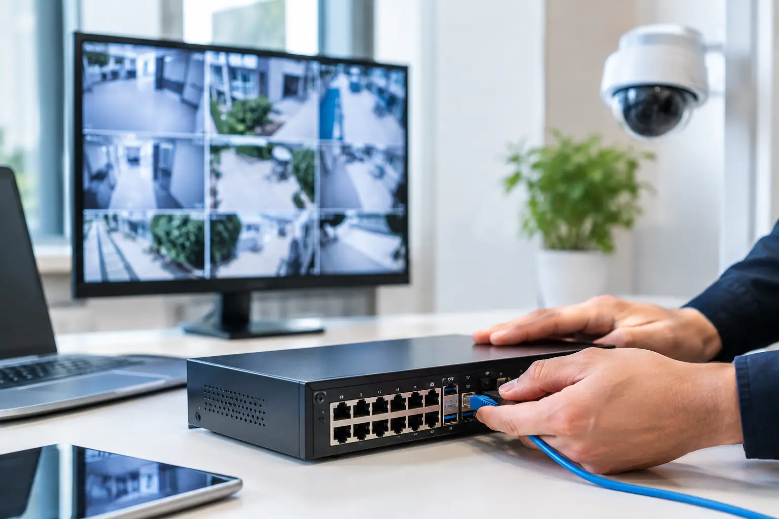 تهيئة موسّعات AETEK في شبكات المراقبة المهنية