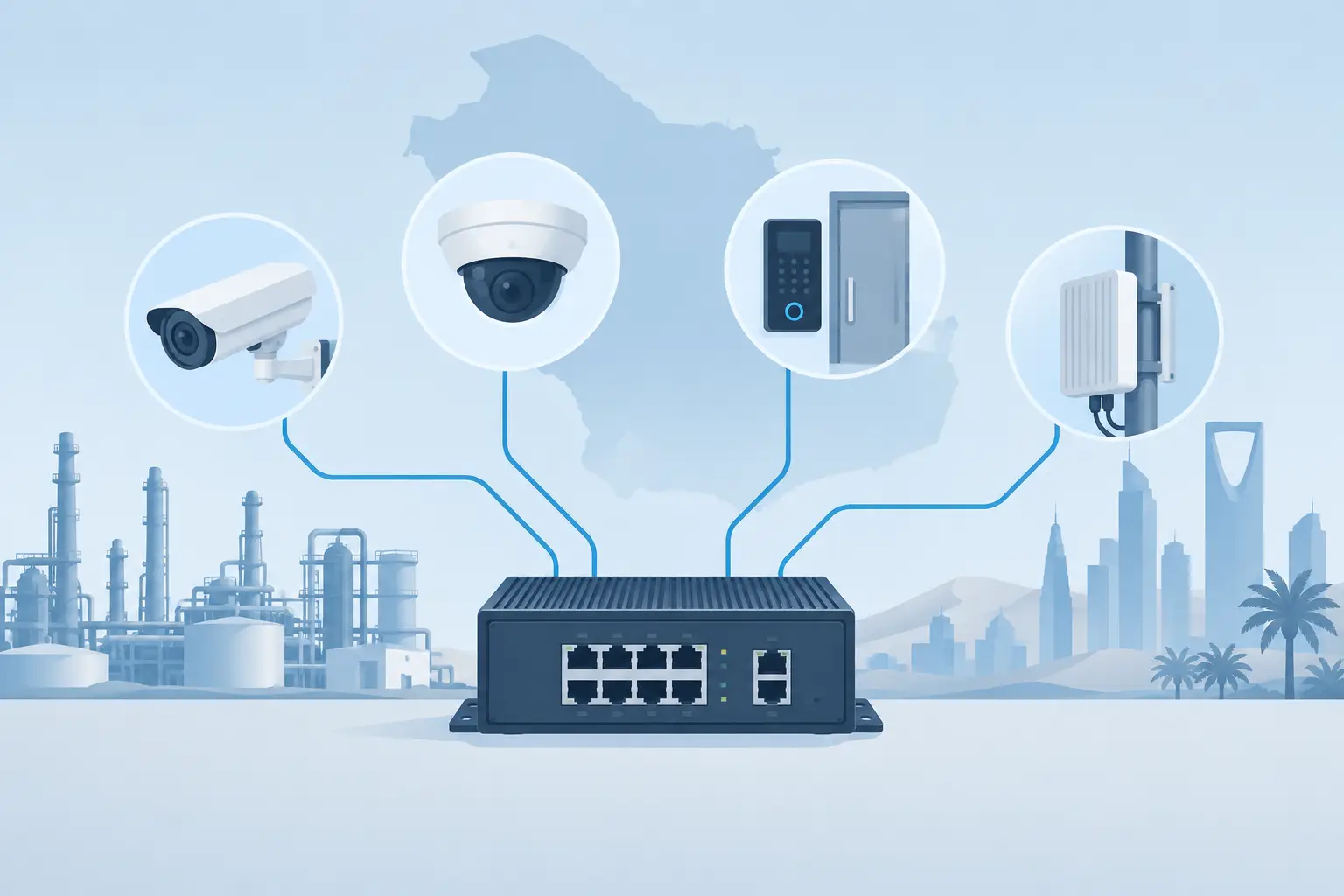 Choosing Industrial PoE Switches in Saudi Arabia